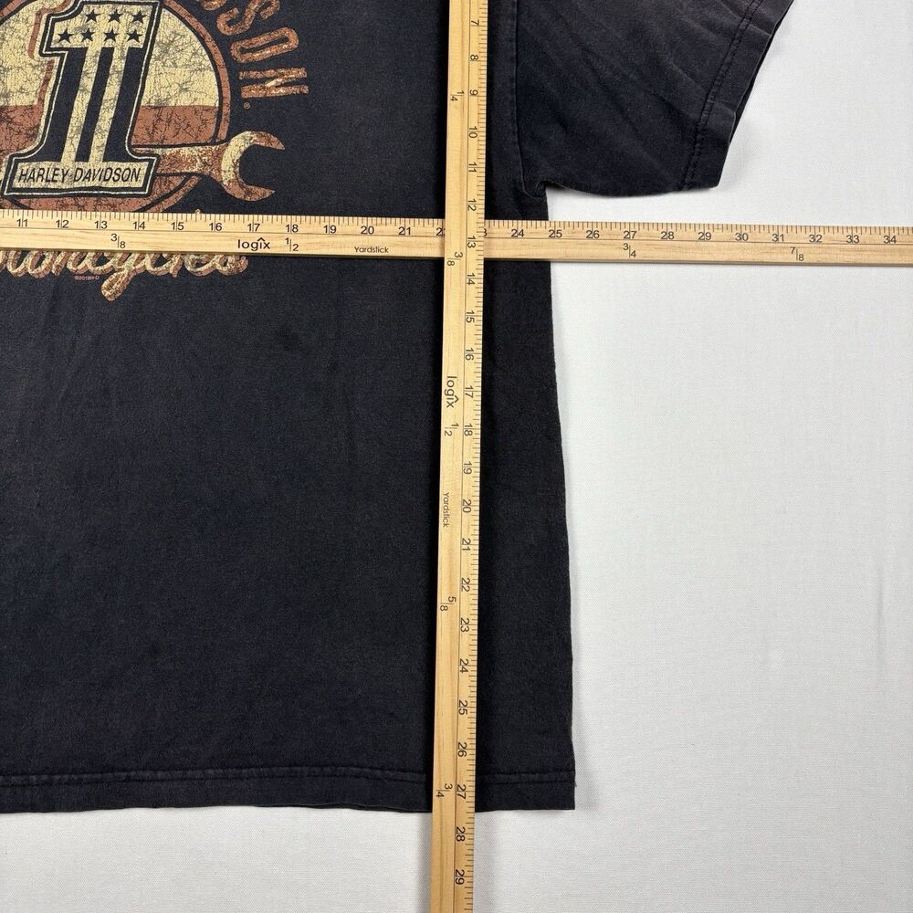 Vintage Harley-Davidson Alamo City San Antonio TX Graphic Tee Mens 2XL Black - Picture 8 of 8